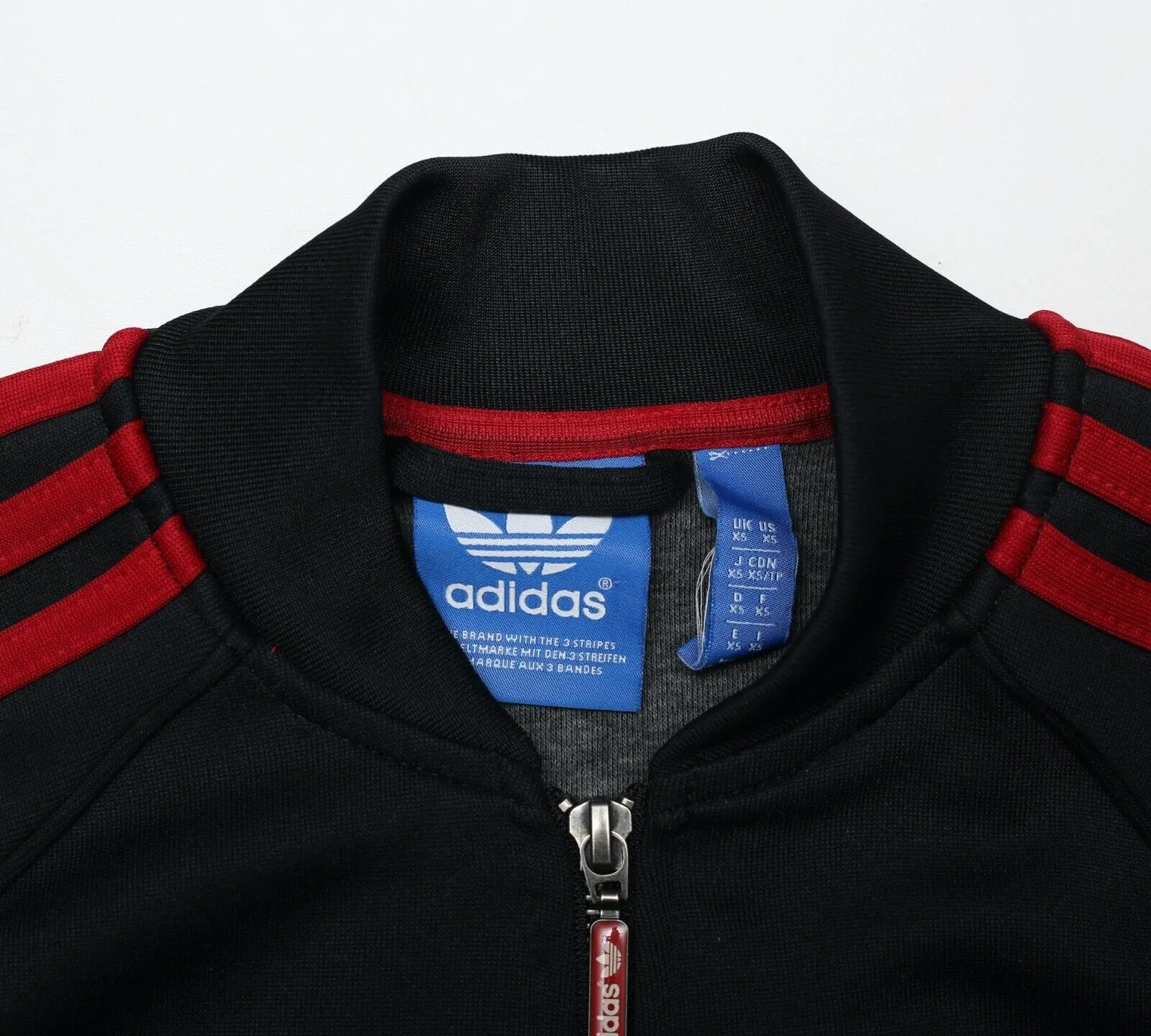 2015 AC MILAN Retro adidas Originals Football Superstar Track Top Jacket (XS)