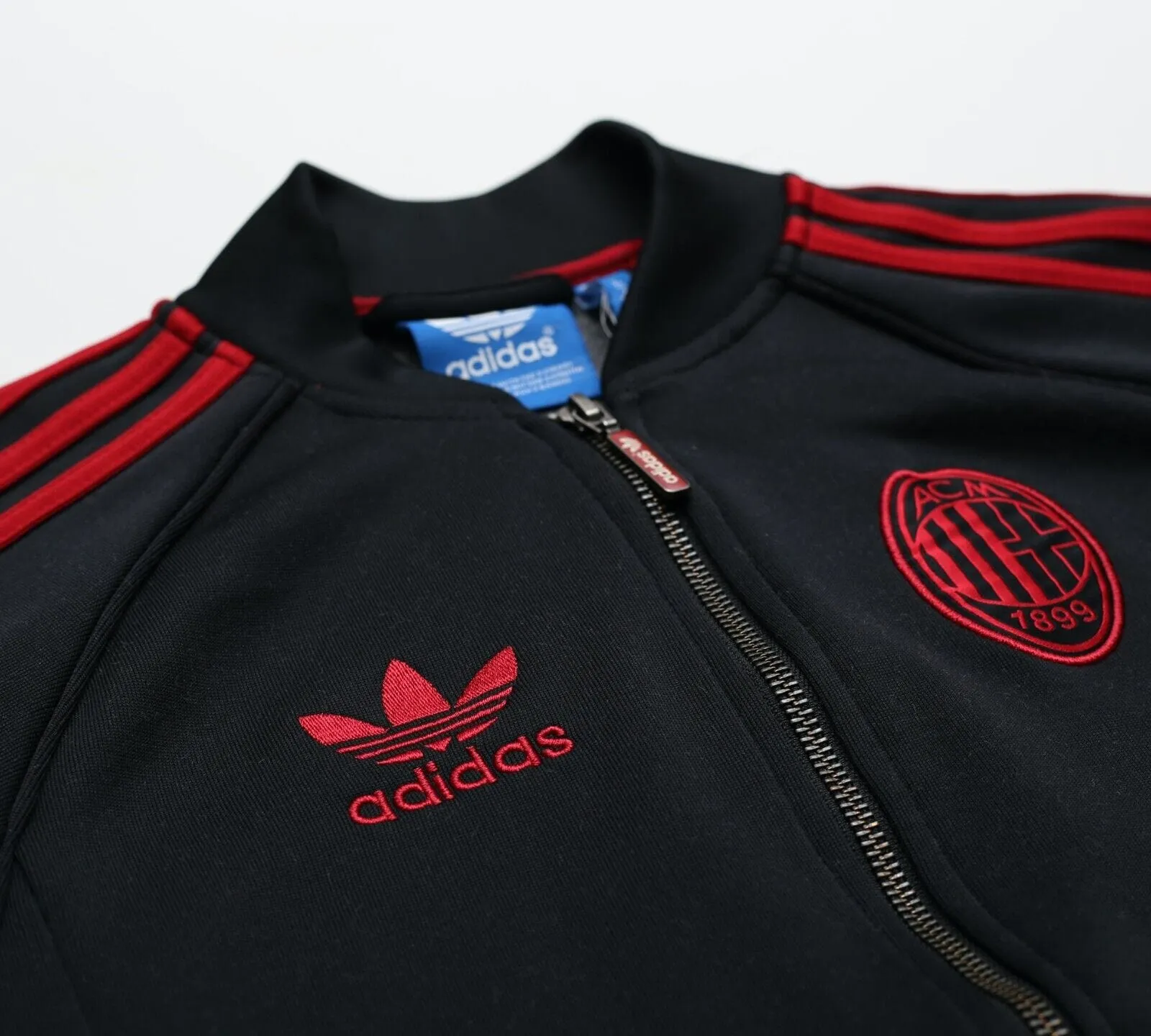 2015 AC MILAN Retro adidas Originals Football Superstar Track Top Jacket (XS)