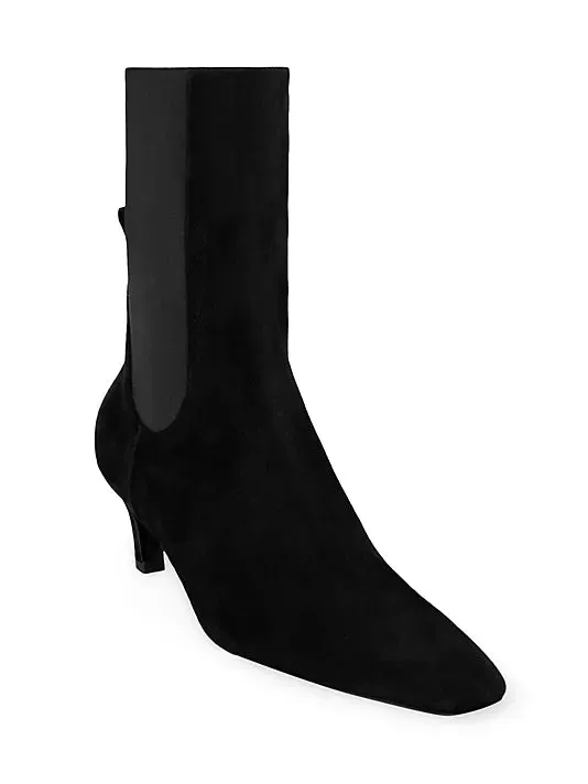 221907836 Kitten heel suede boot