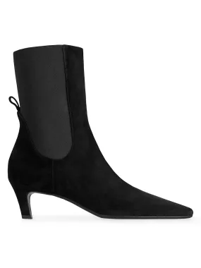 221907836 Kitten heel suede boot