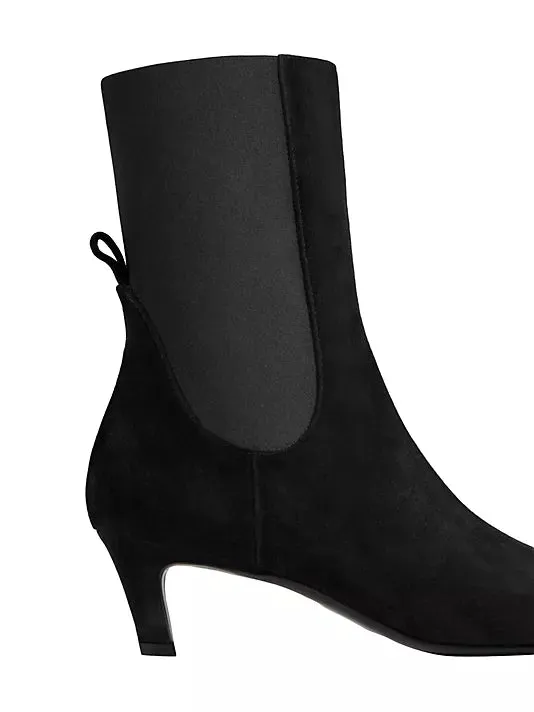 221907836 Kitten heel suede boot