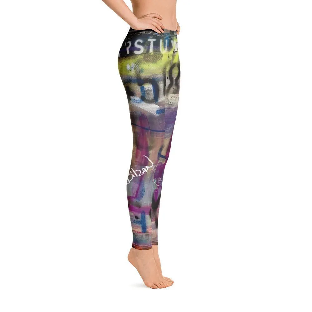 Abstract Love Leggings