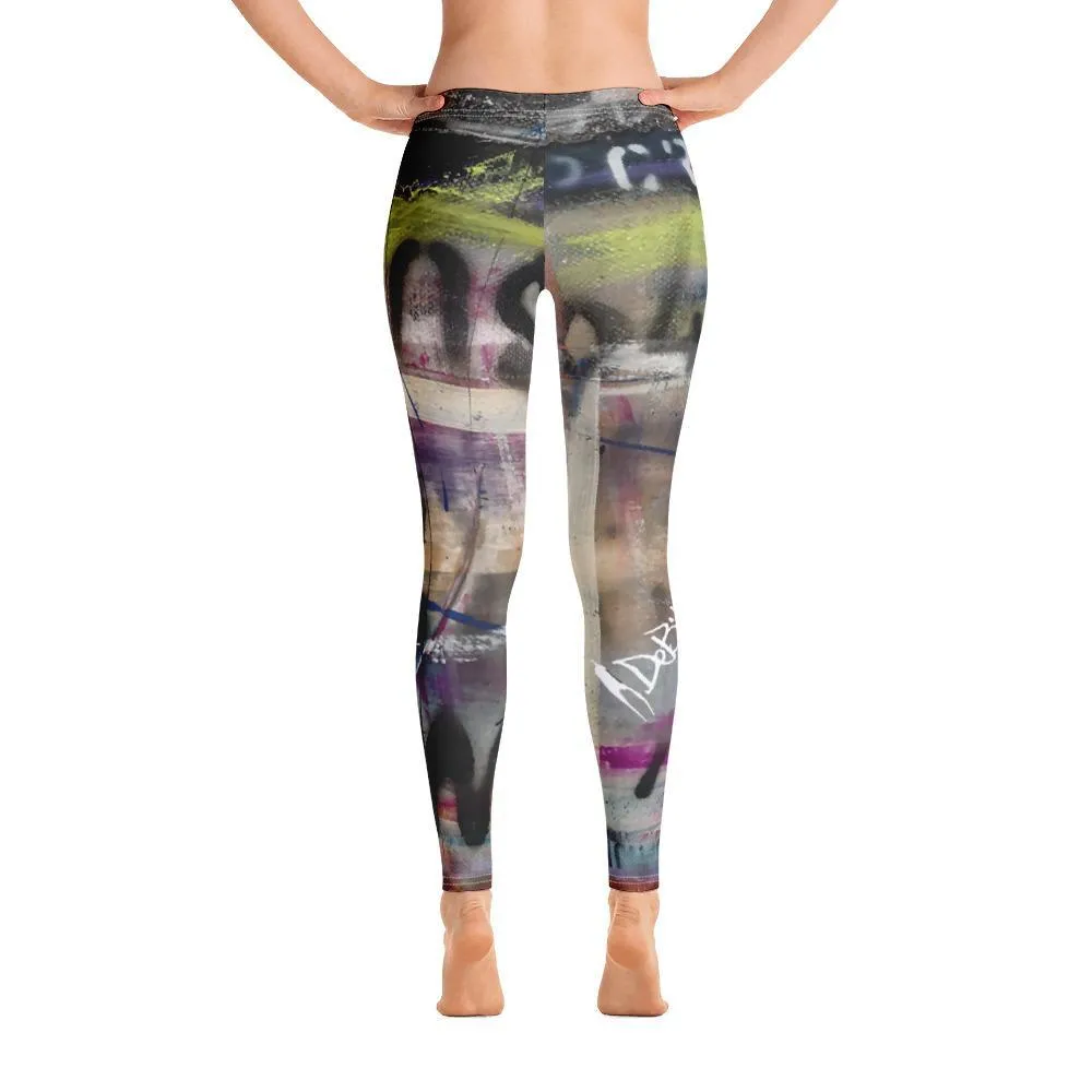 Abstract Love Leggings