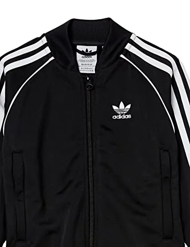 adidas Originals unisex child Adicolor Superstar Tracksuit, Black/White, XX-Small US