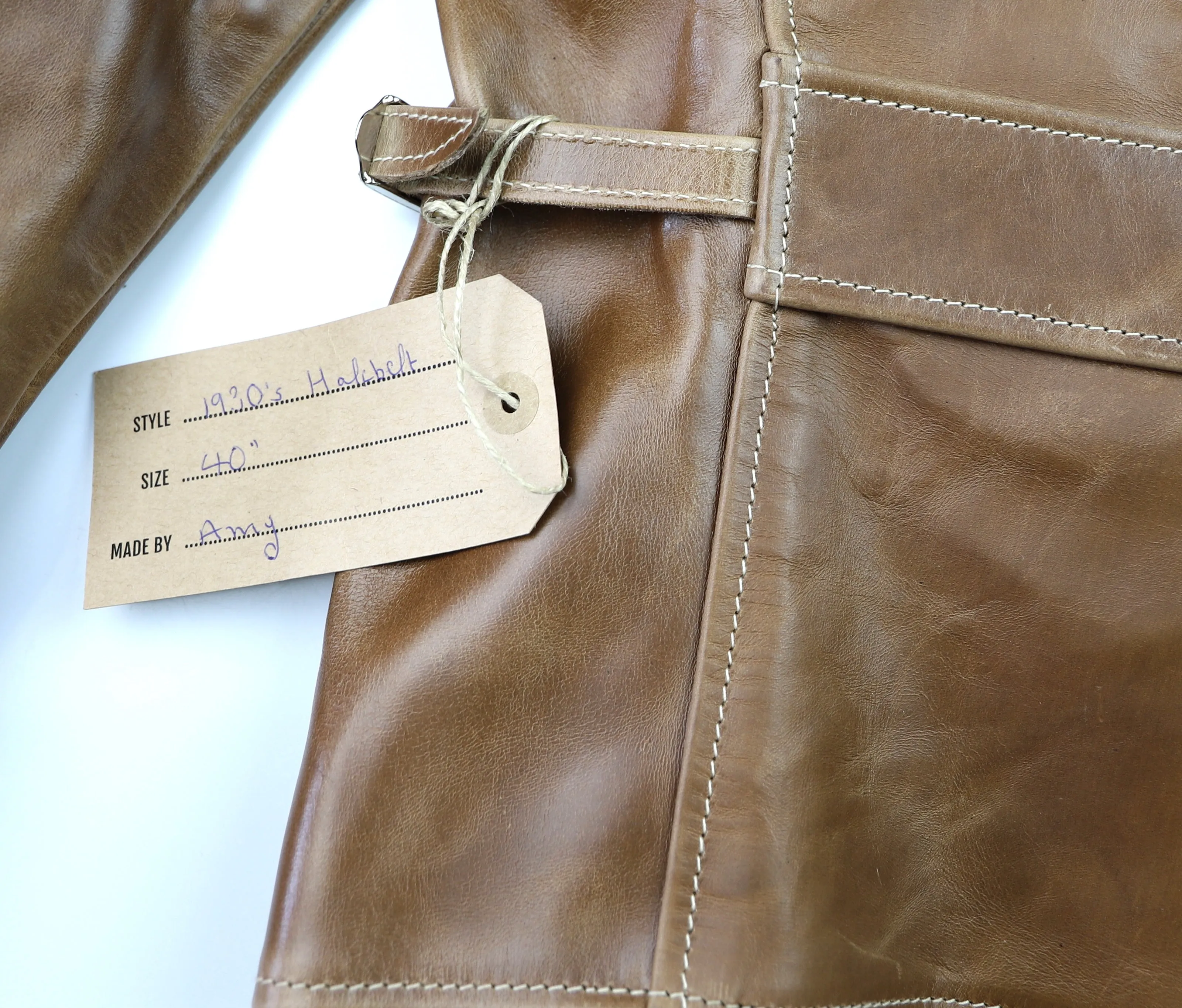 Aero 1930s Half Belt size 40 Natural CXL Horsehide