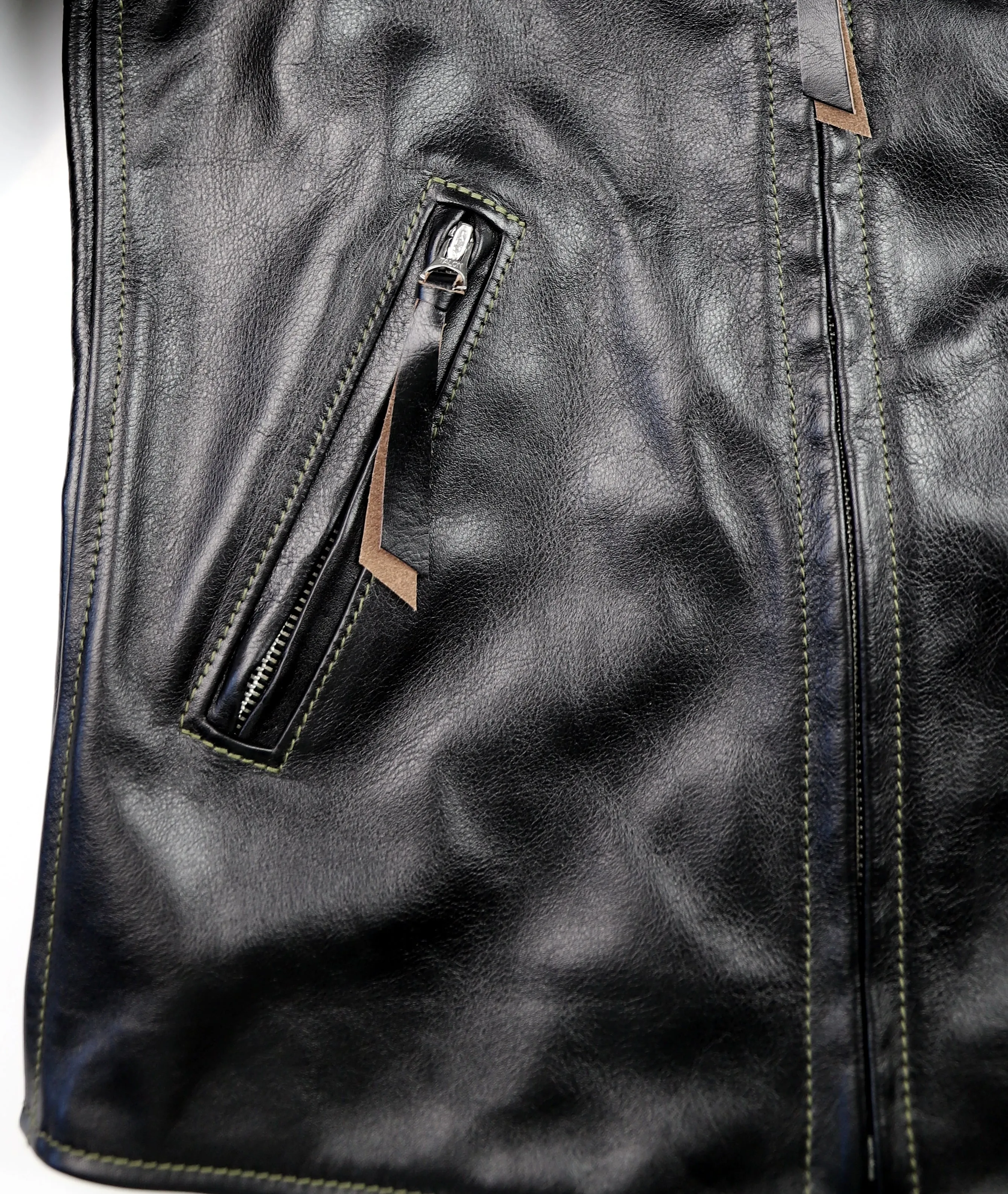 Aero Three-Pocket Ridley, size 36, Blackened Brown Vicenza Horsehide