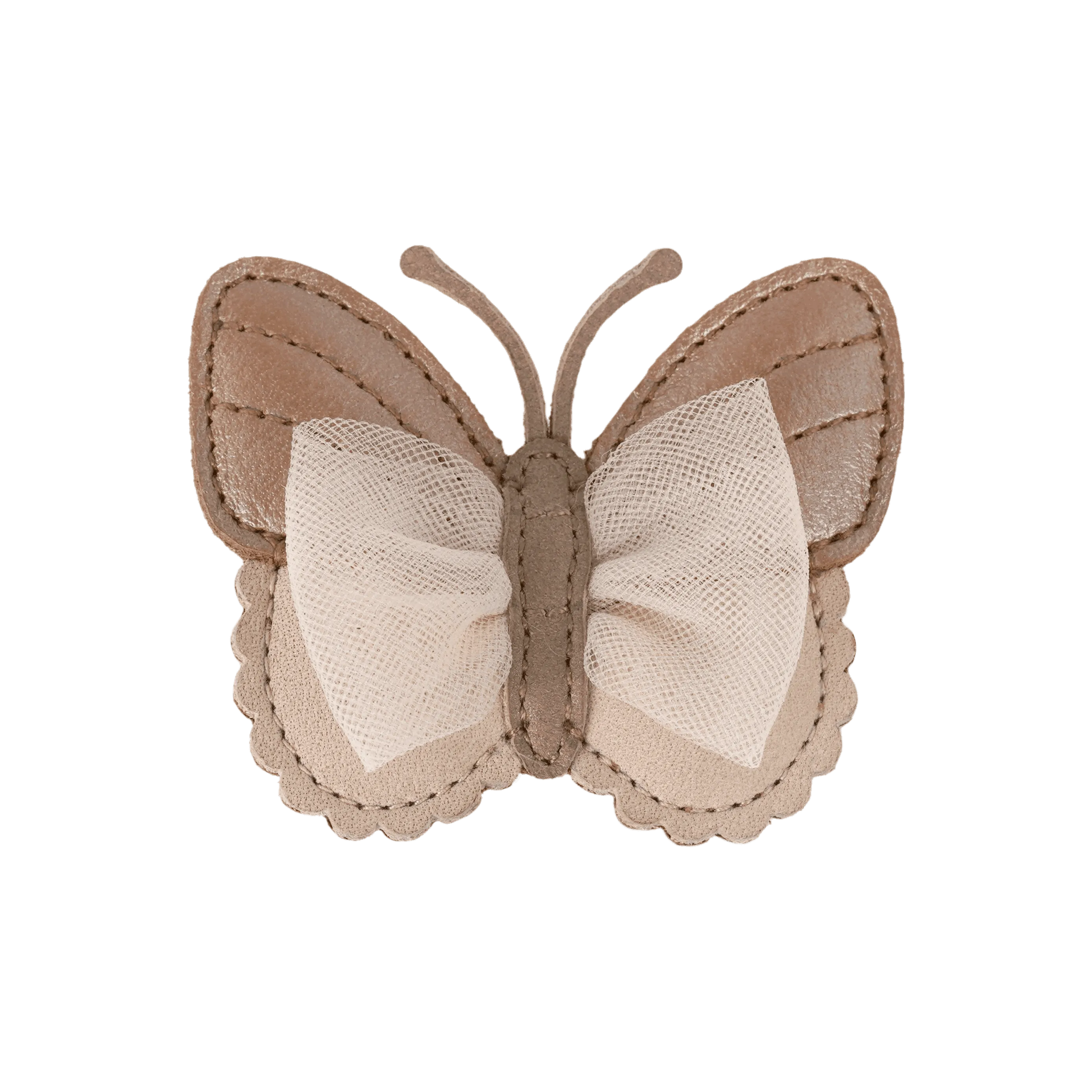 Alja Clip | Vlinder | Clay Metallic Leather