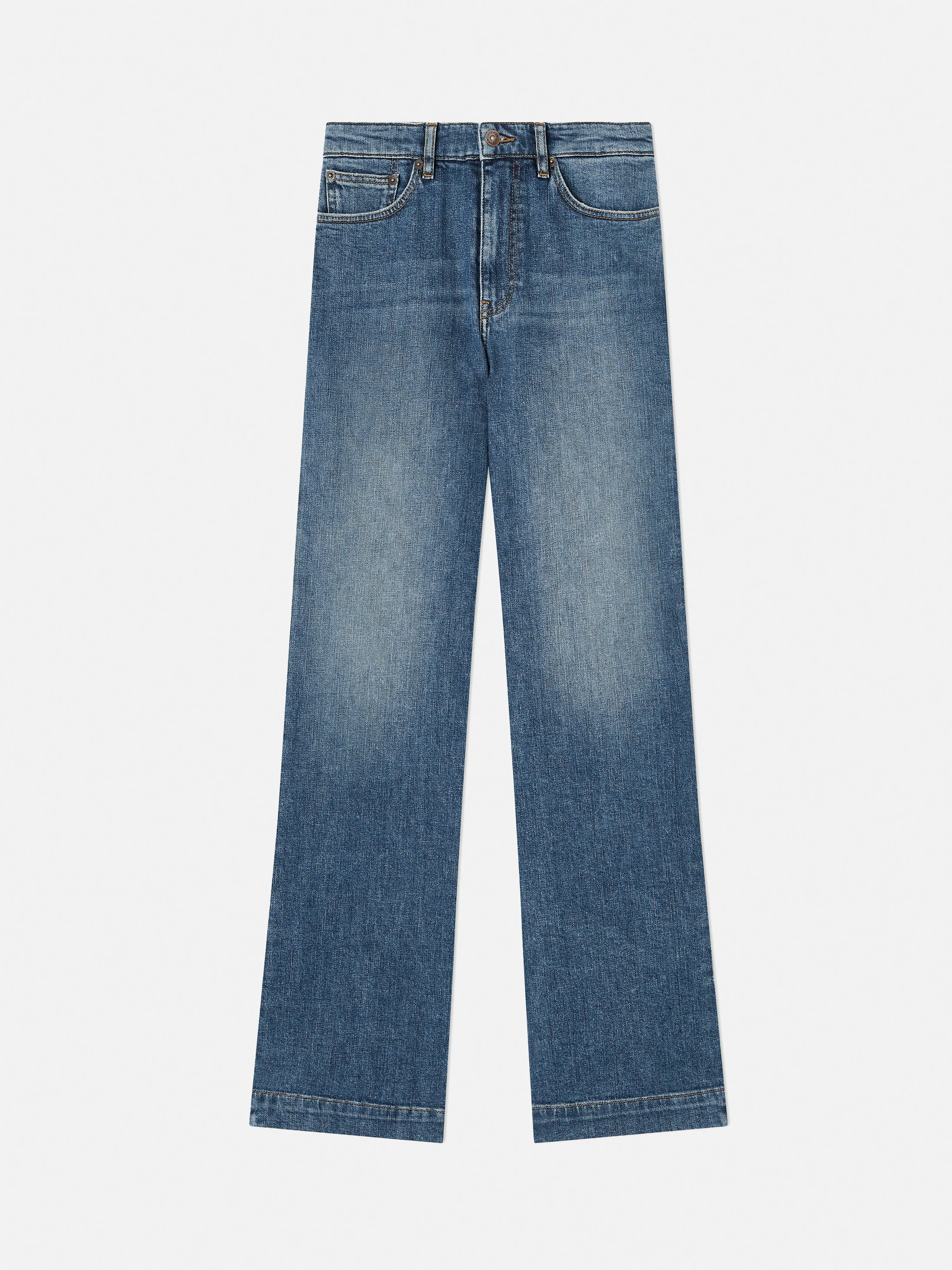 Balfour Long Wide Leg Jean | Vintage Mid Blue