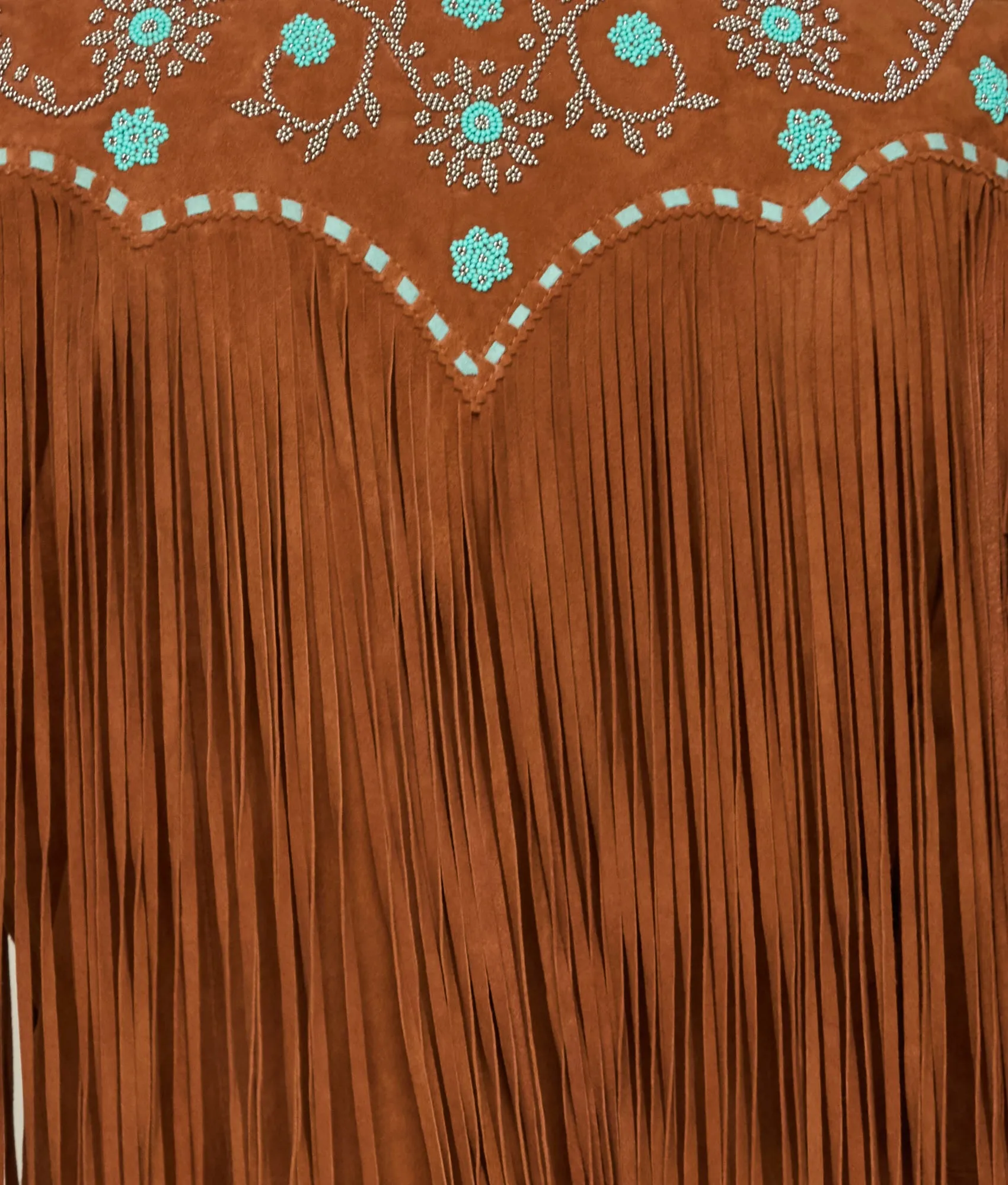 Beaded Fringe Jacket :: Brown