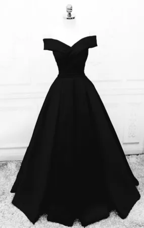 Black Sweetheart Formal Dresses, Black Evening Dress Prom Dress         fg6484