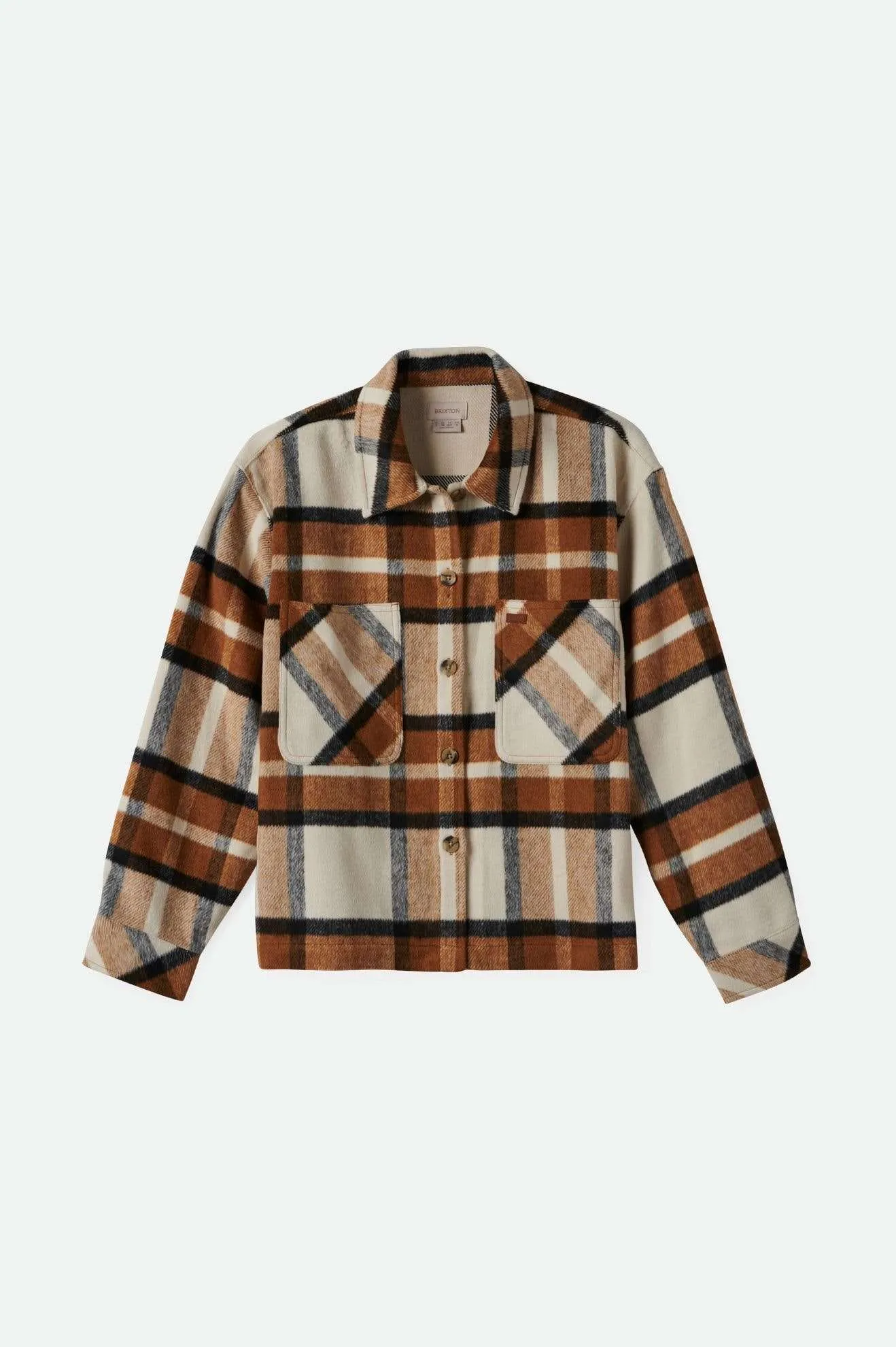 Bowery Women's Soft Brushed L/S Flannel - Washed Copper