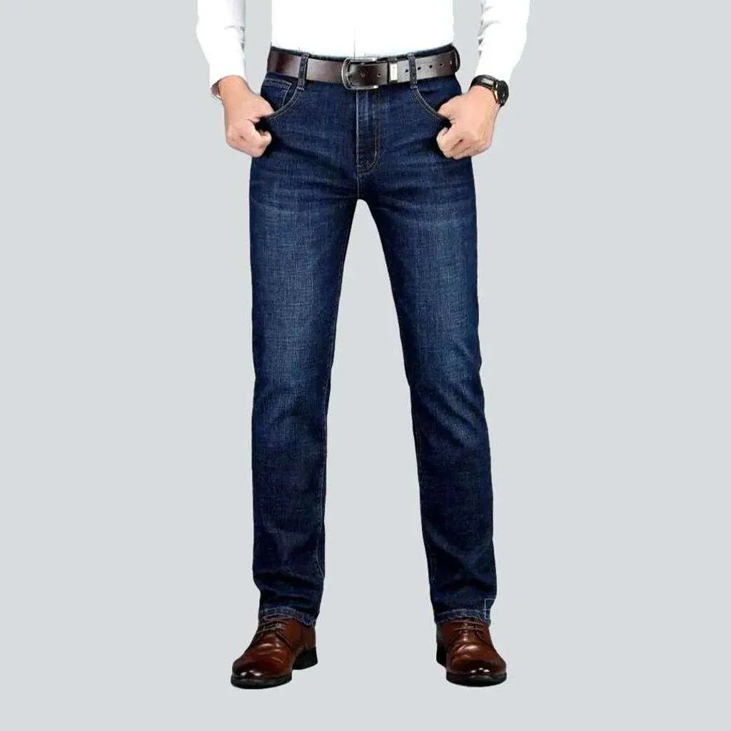 Business casual dark men's jeans