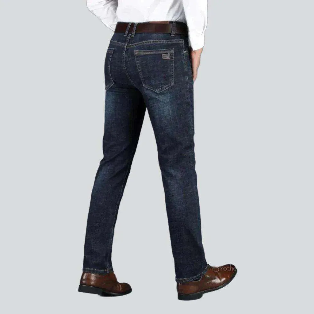 Business casual dark men's jeans