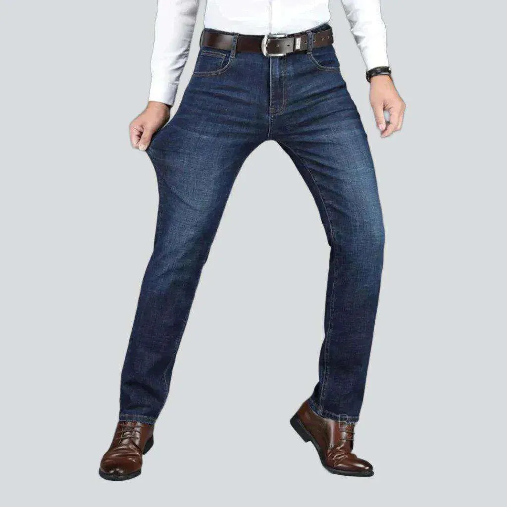 Business casual dark men's jeans