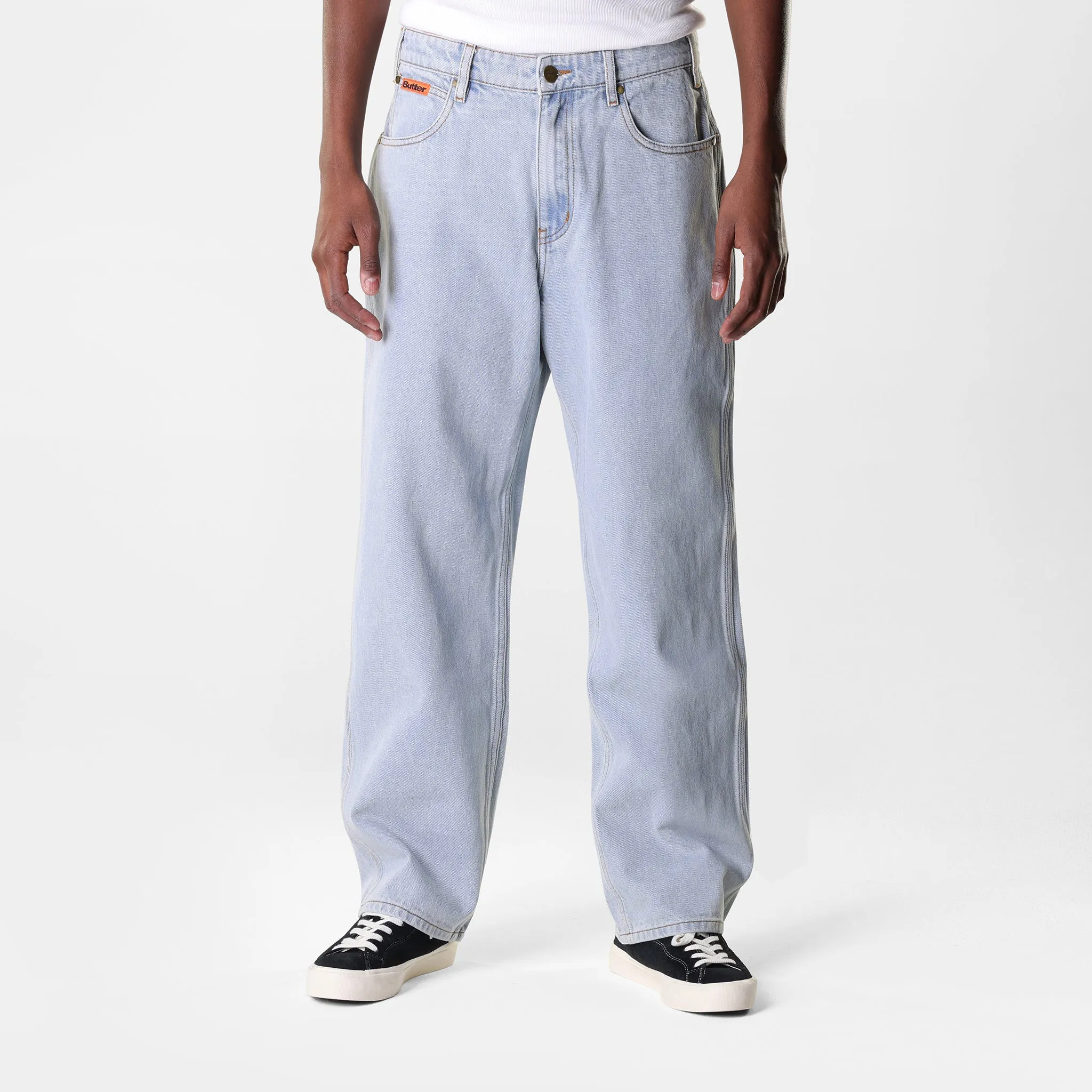 Butter Goods Relaxed Denim Jeans Light Blue