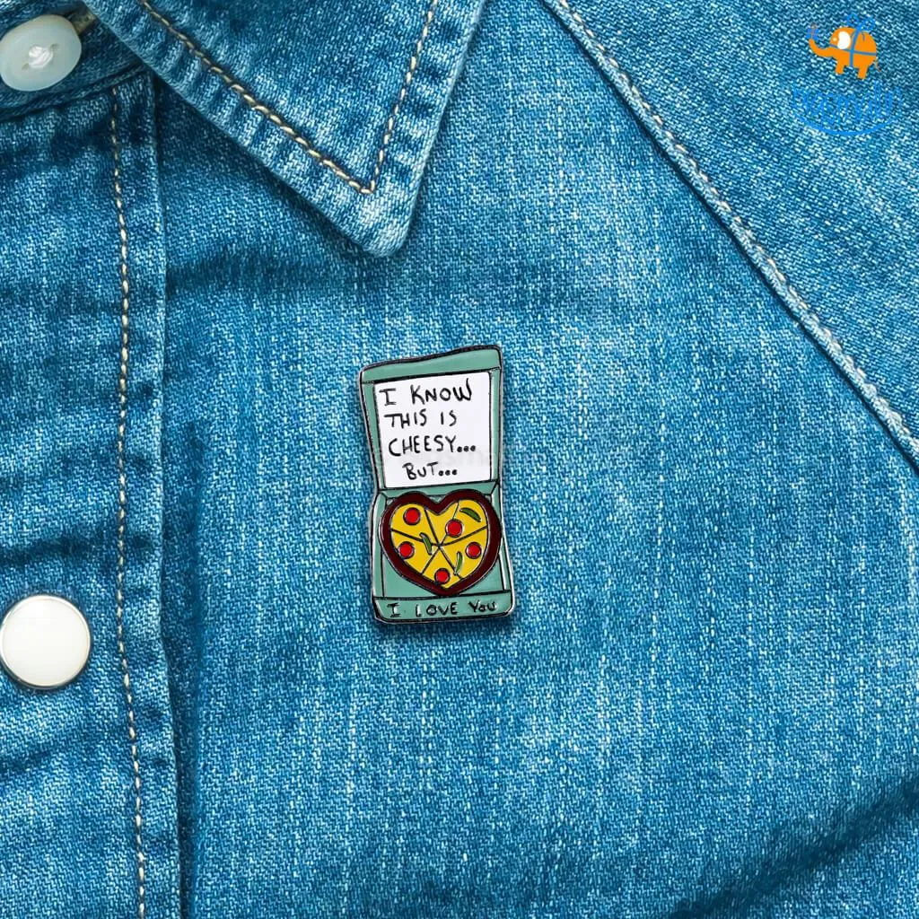 Cheesy Love Lapel Pin