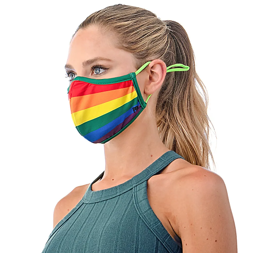 COLOR RAINBOW SILVER-ION REUSABLE FACE MASK