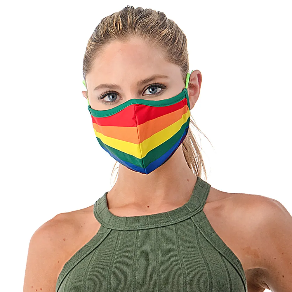 COLOR RAINBOW SILVER-ION REUSABLE FACE MASK