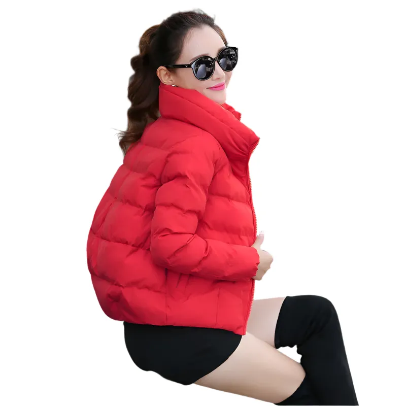 Fashionable warm short cotton coat