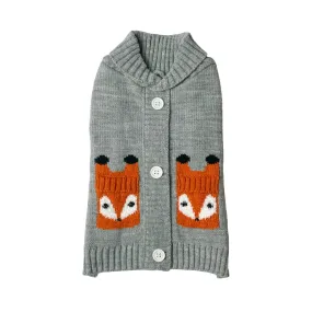 Fox Cardigan | Festive Dog Jumper by Happy Pet