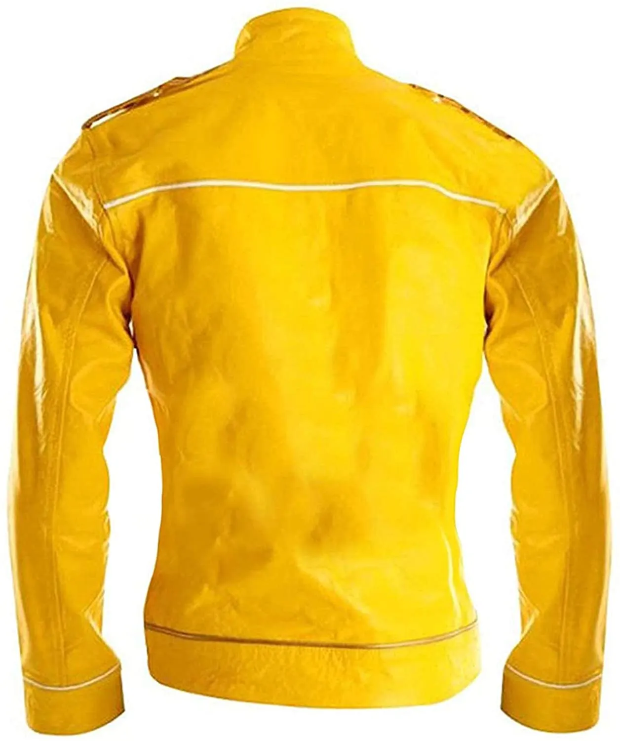 Freddie Mercury Concert Yellow Men Leather Jacket