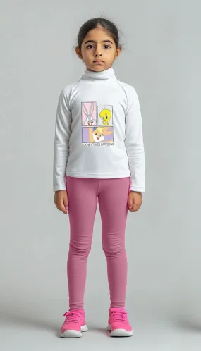 Girls High Neck and Legging set (Loony Tunes)