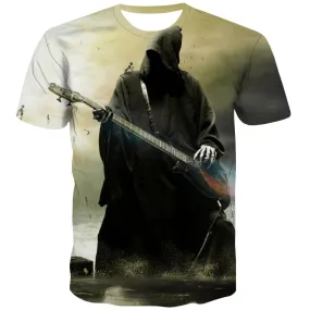 Guitar T-shirt Men Music T-shirts 3d Wooden Tshirt Printed Metal Tshirts Casual