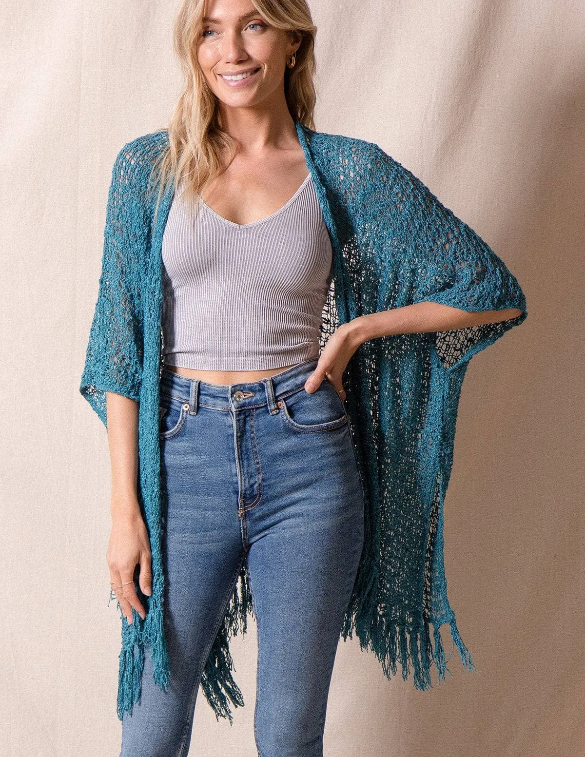 Handwoven Riva Poncho Wrap