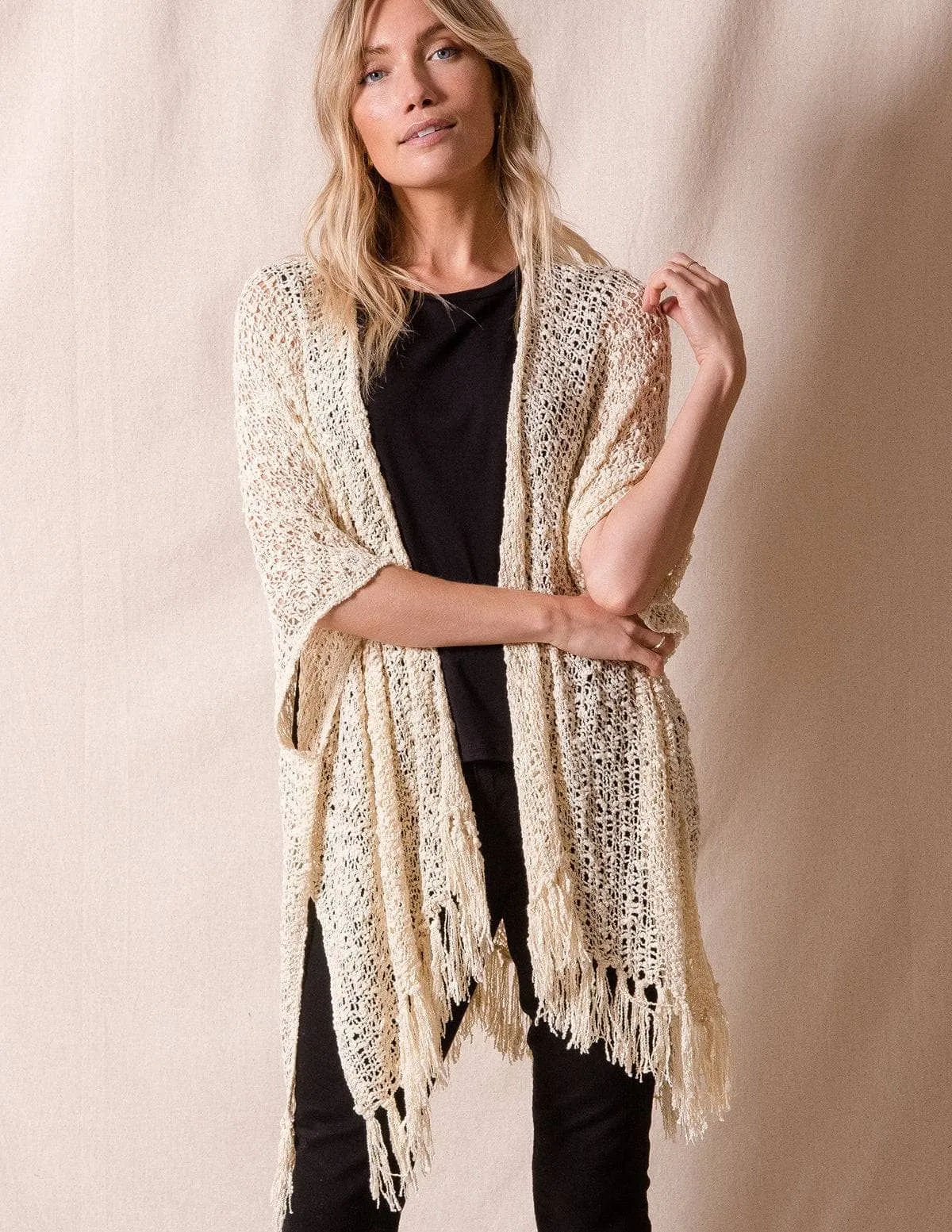 Handwoven Riva Poncho Wrap