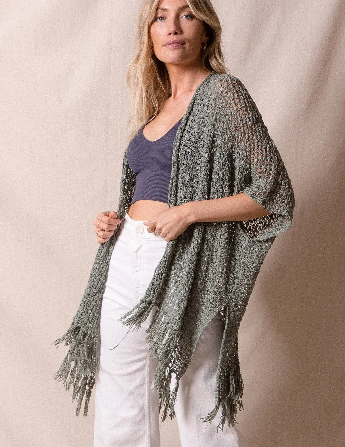 Handwoven Riva Poncho Wrap