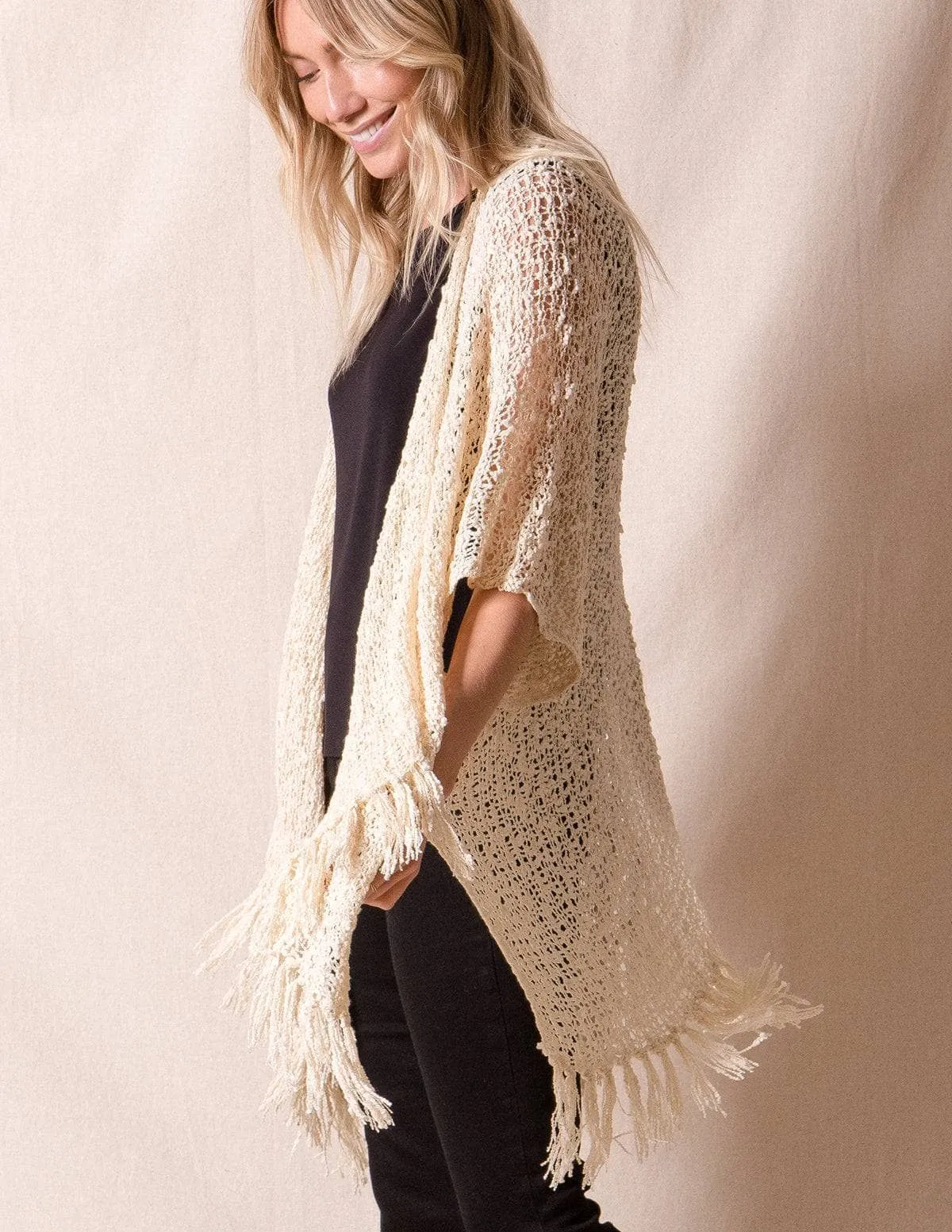 Handwoven Riva Poncho Wrap