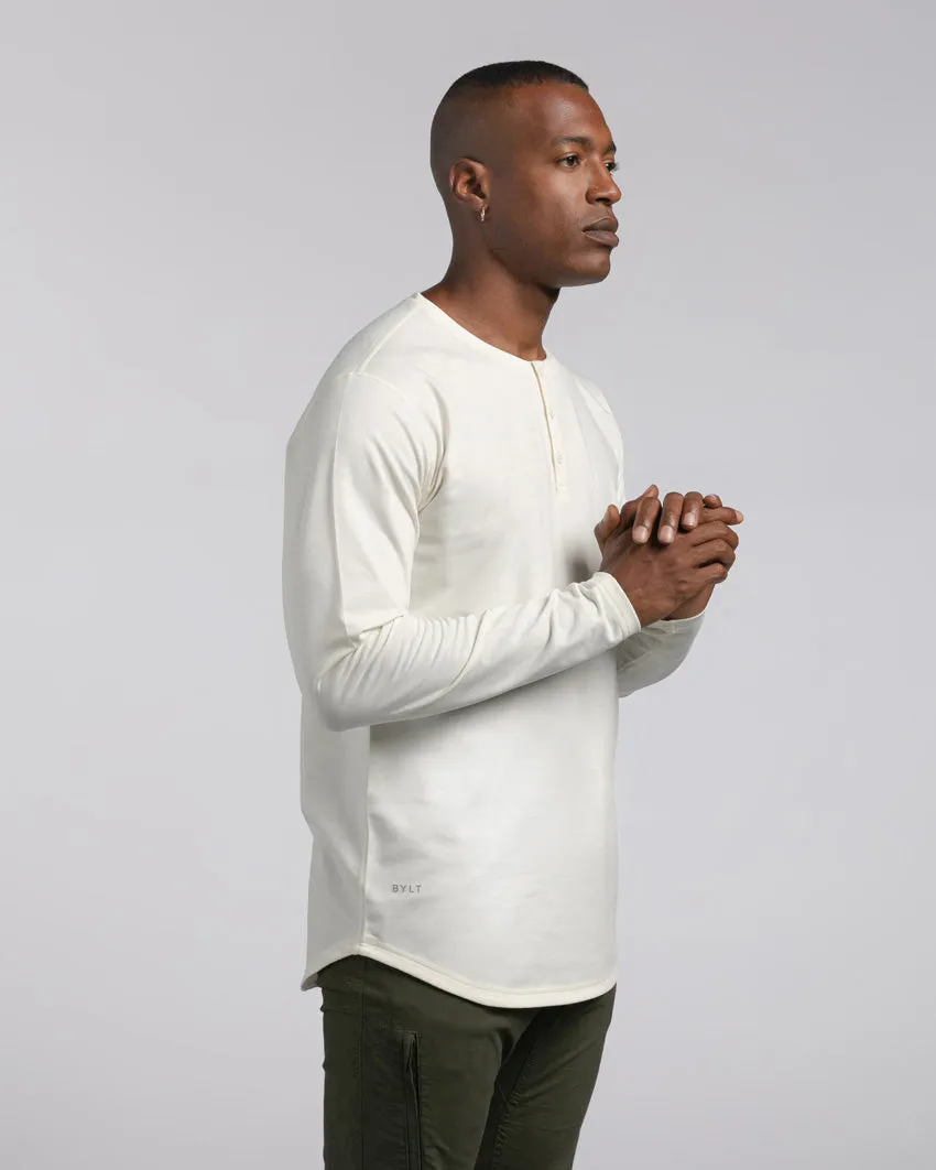 Henley Drop-Cut Long Sleeve: BYLT Signature