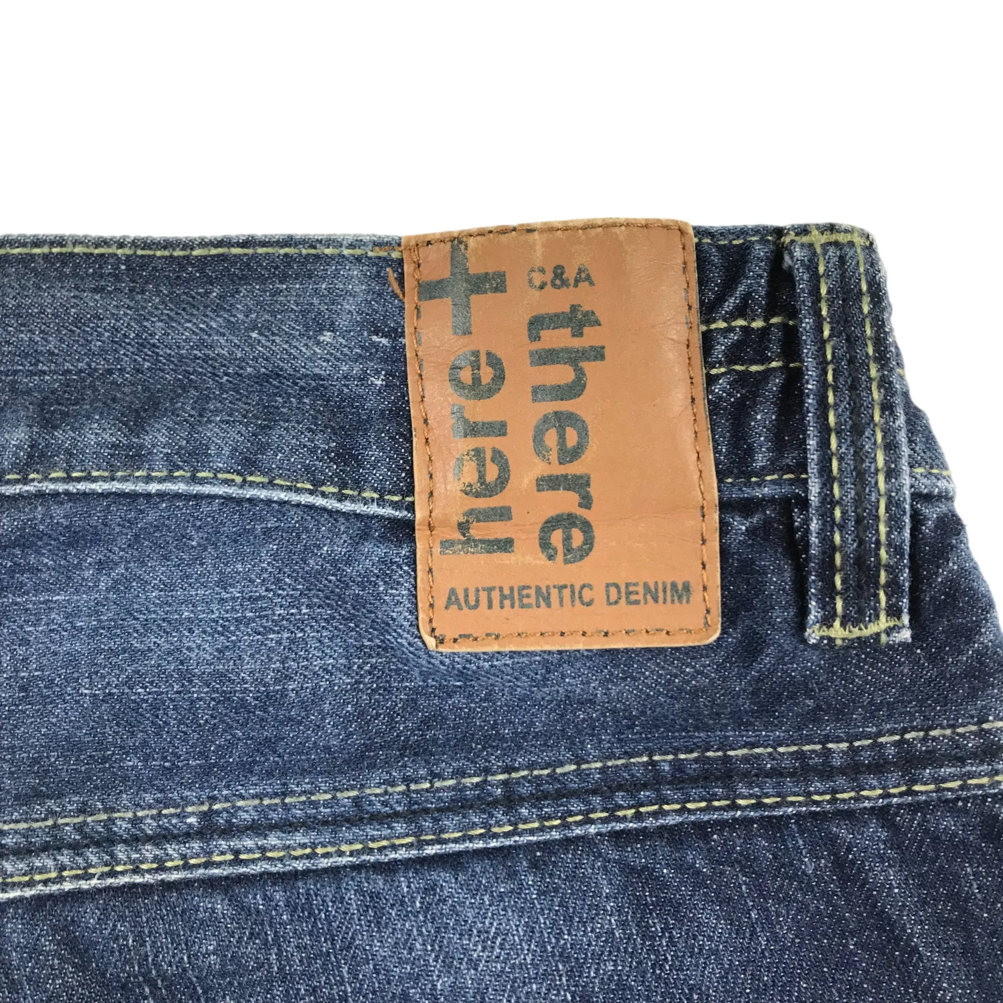 Here   There jeans 10-11 years dark blue straight leg cotton