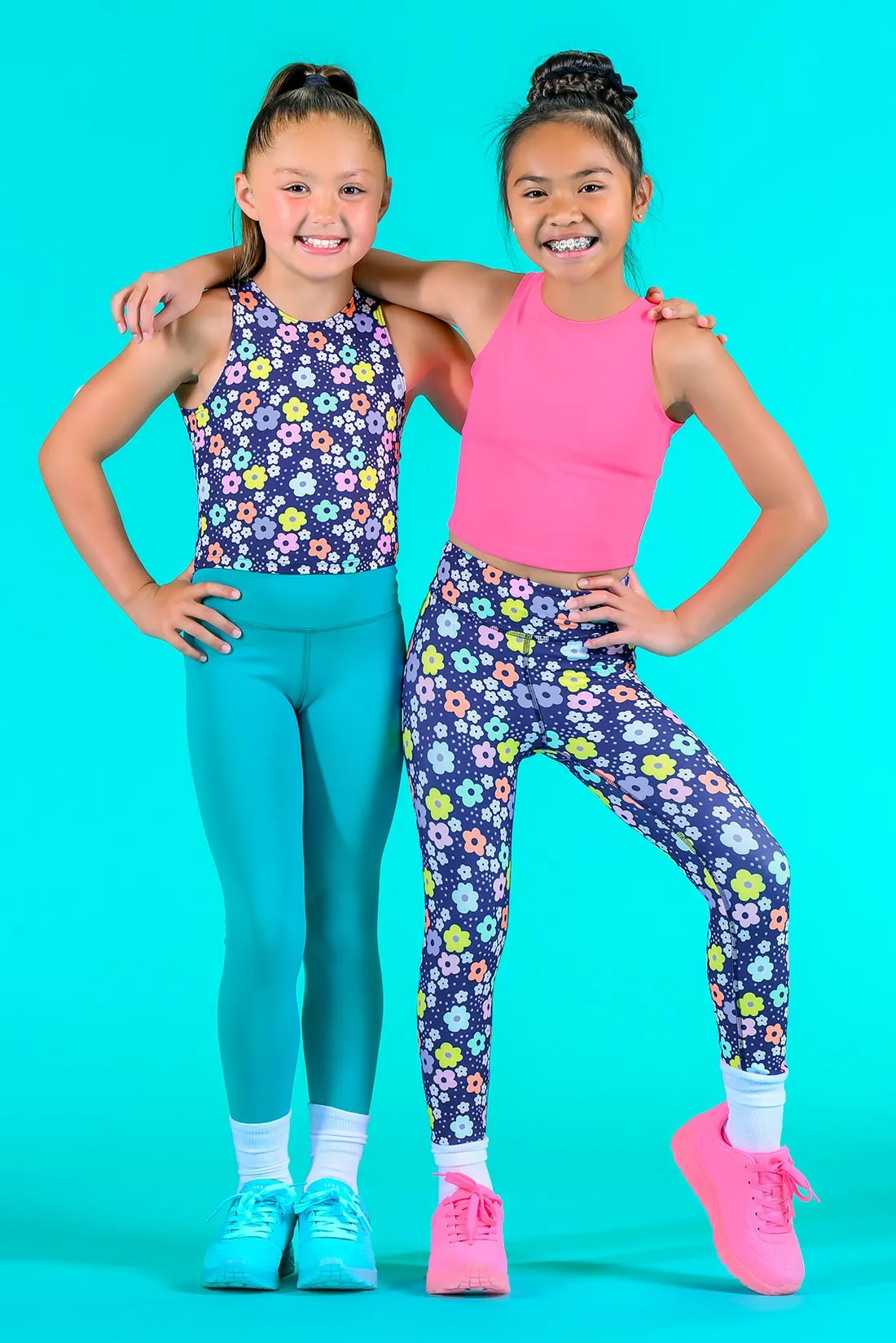 High Waisted Performance Legging - May Flowers