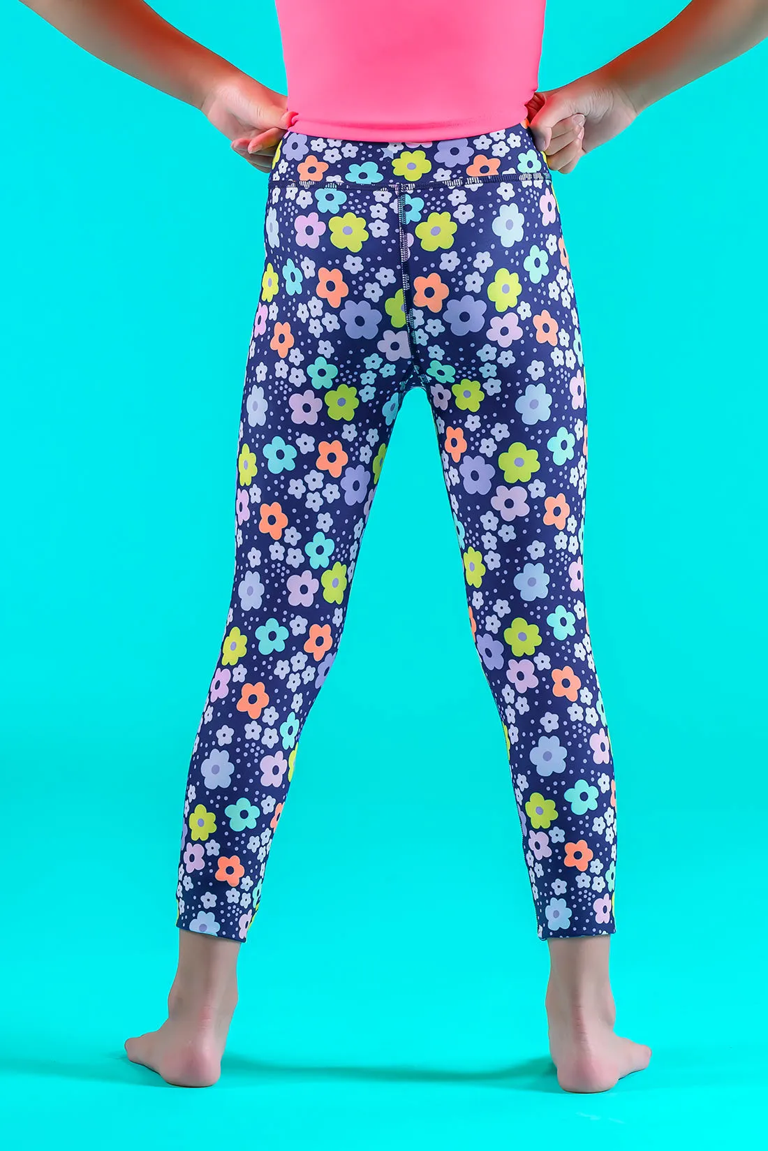 High Waisted Performance Legging - May Flowers