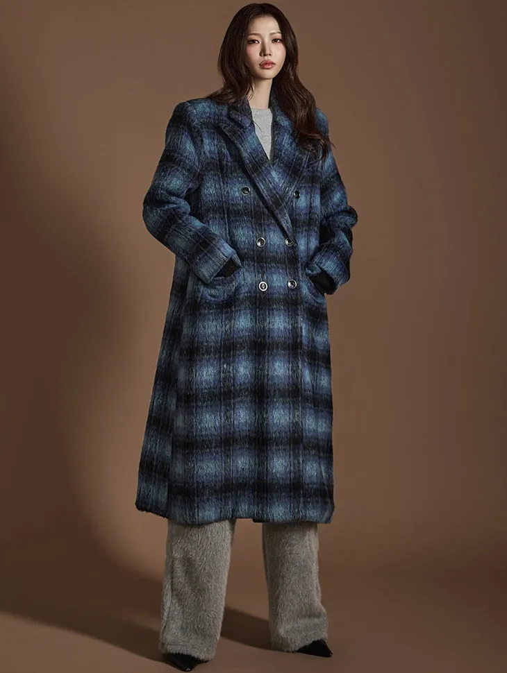 J2527 Plaid Double Coat