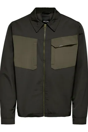 Jayden zip jacket - Peat