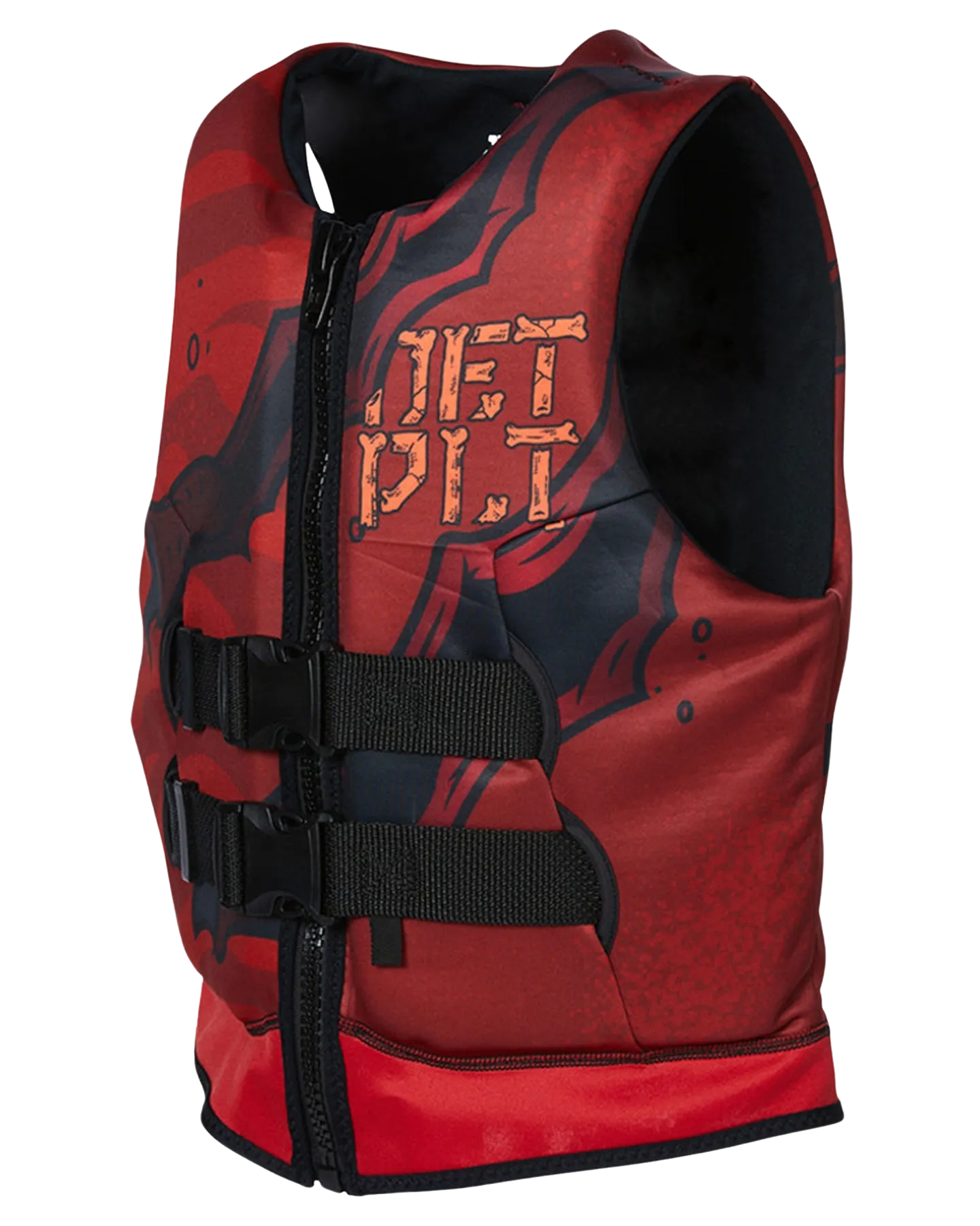 Jetpilot Boys Rex Youth Cause Neo Vest - Red - 2024