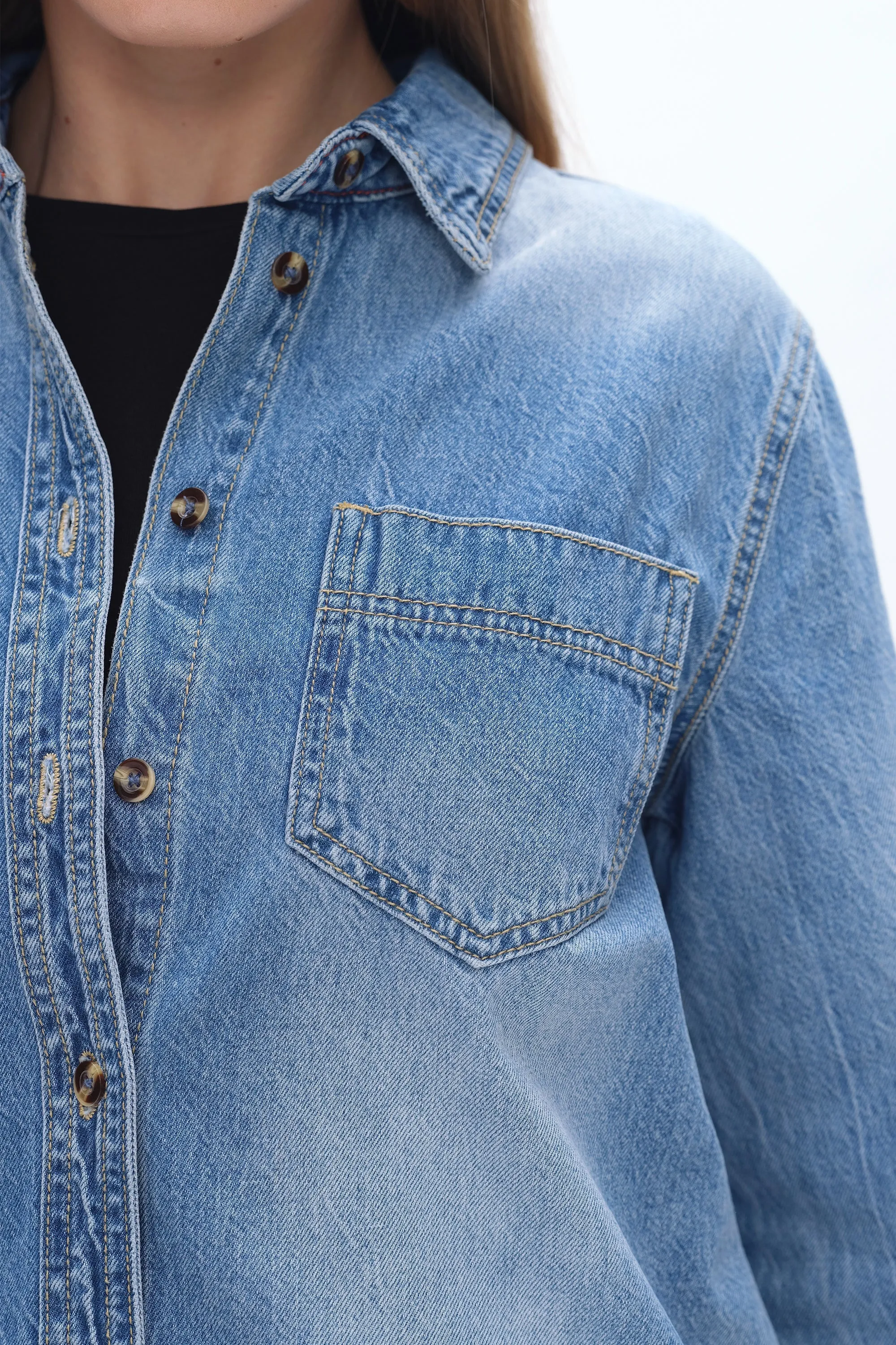 Kelly Classic Denim Shirts