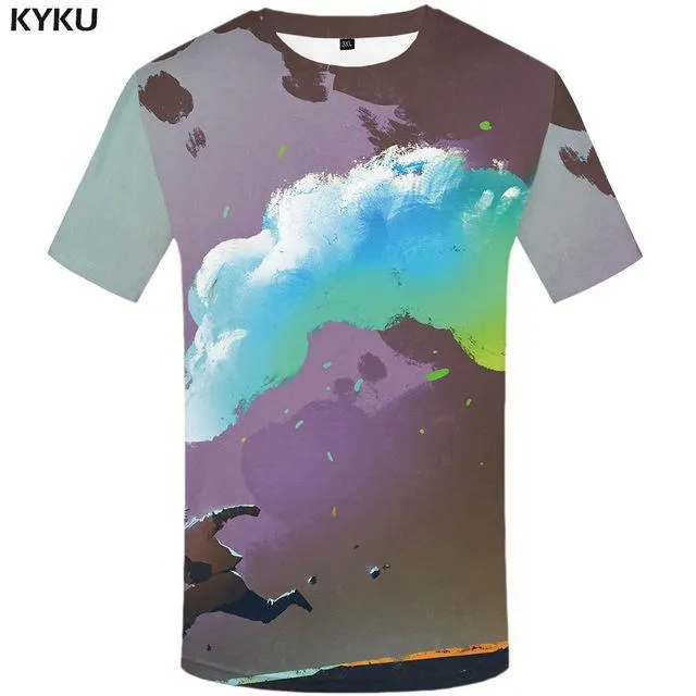 KYKU Brand Russia T-shirt Bear Shirt