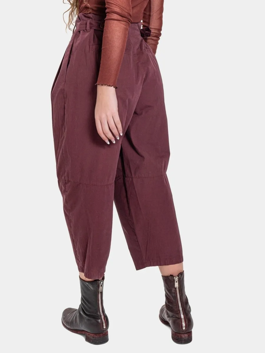 Lace-Up High Waist Trousers