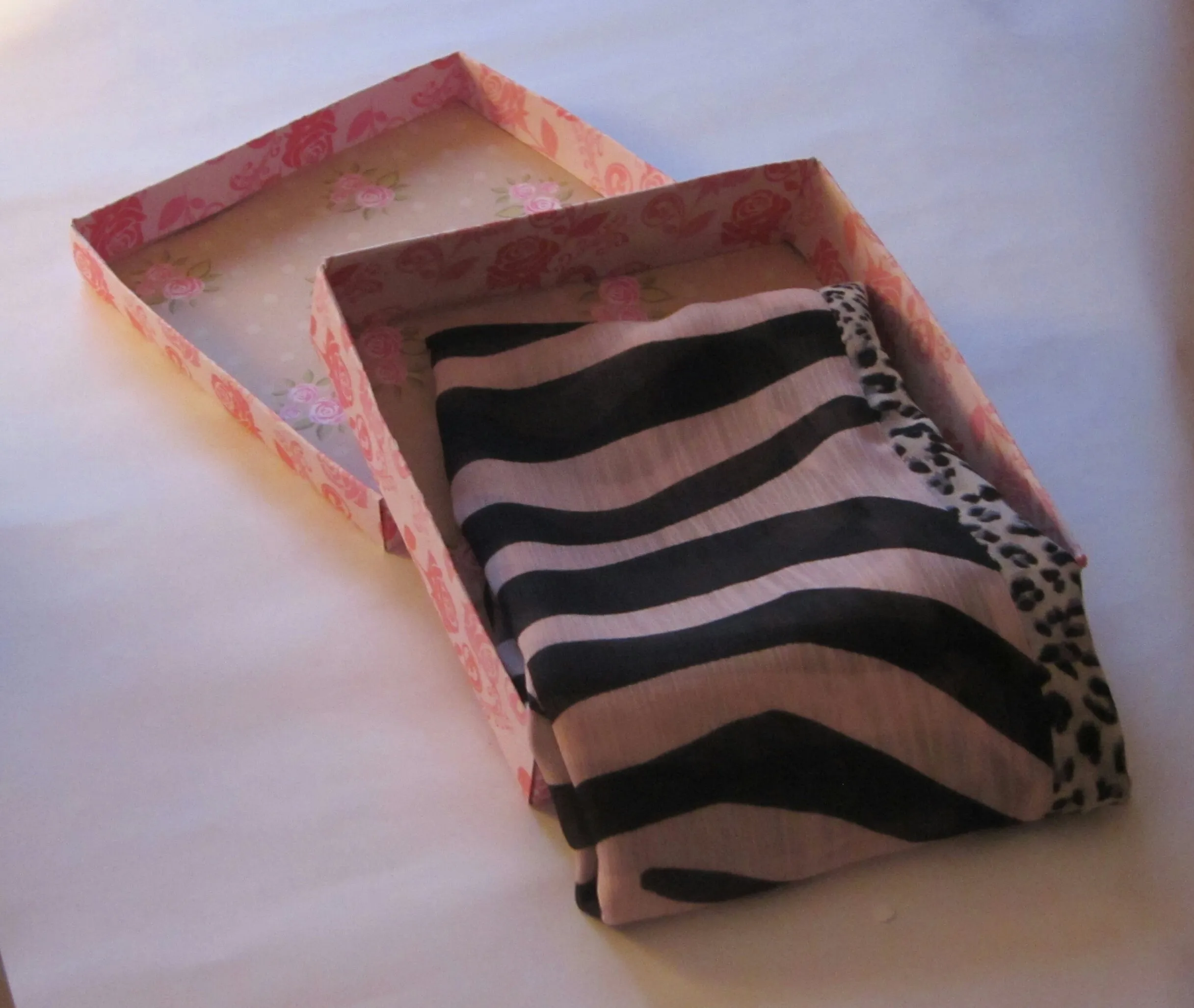 Ladies Leopard and Zebra Print Chiffon Scarf