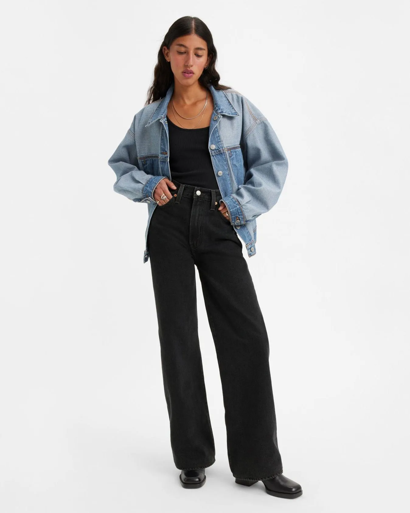 Levi's® Womens Ribcage Wide Leg Jeans - Rosie Posie