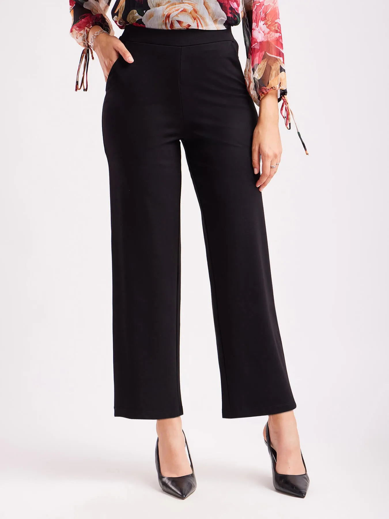 LivIn Air Wide Leg Pants - Black