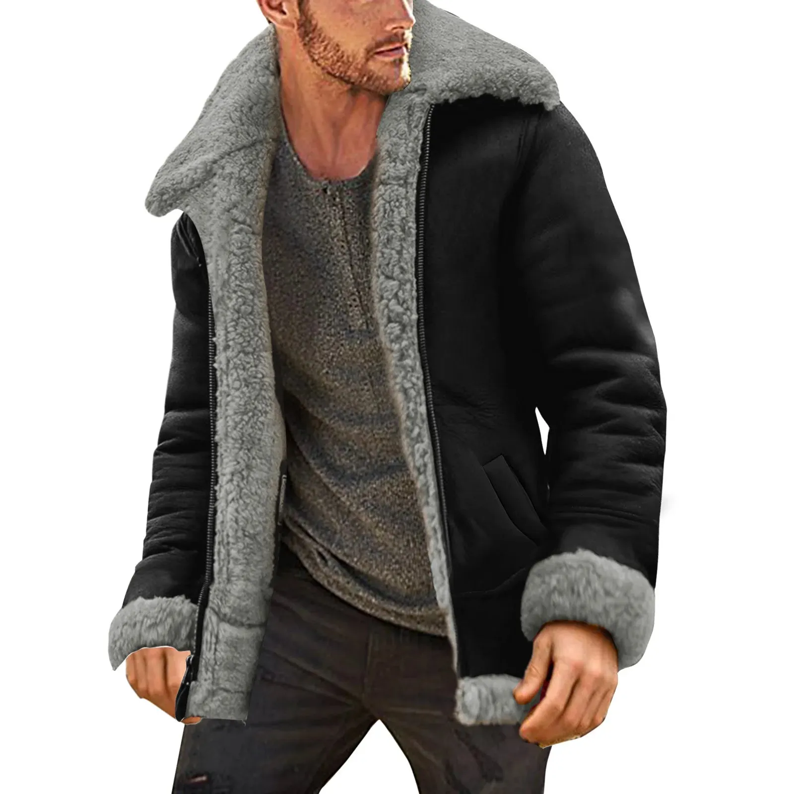 Men's Winter Plush Coat