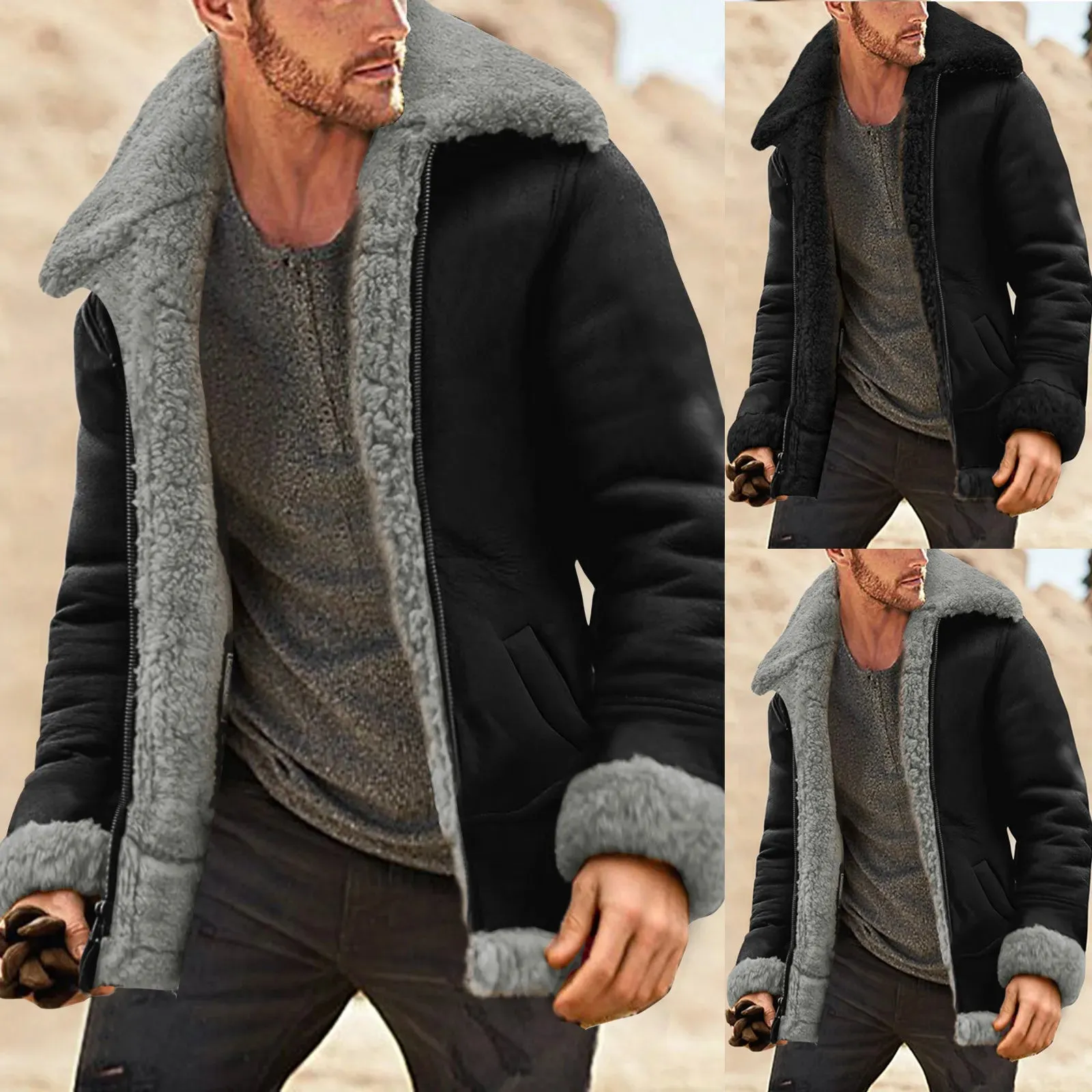 Men's Winter Plush Coat