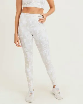 Microdot Foil High-Waisted Legging In Camo/Gold | Camo/Gold