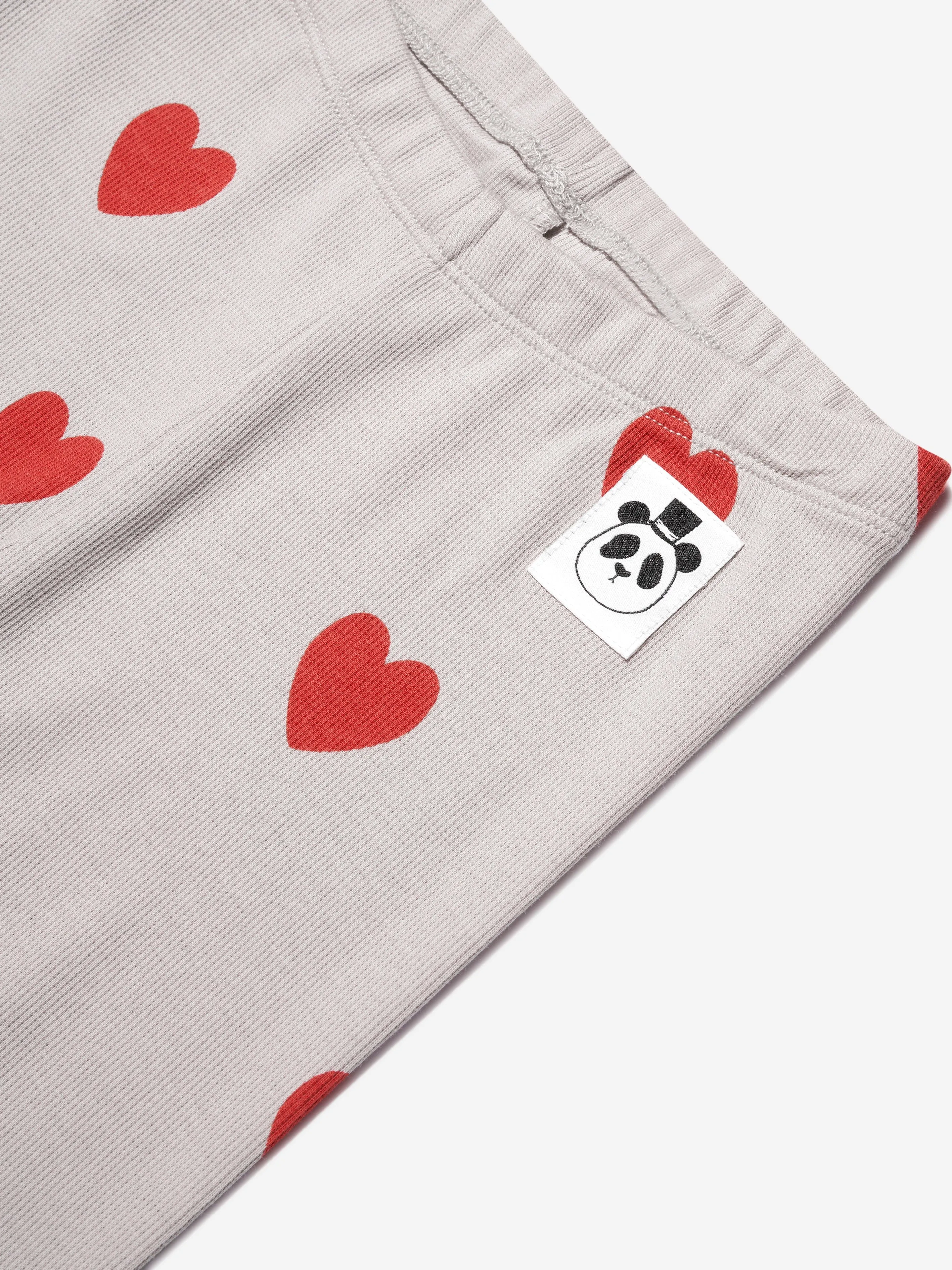 Mini Rodini Girls Hearts Leggings in White