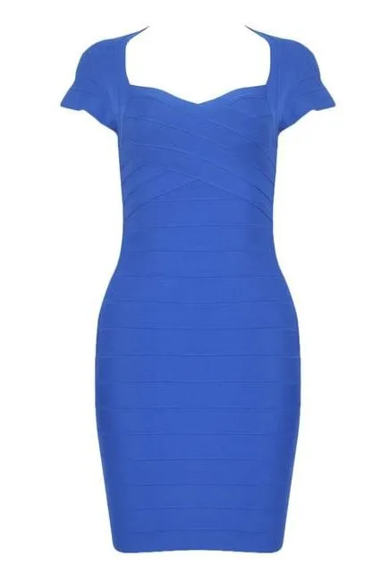 Miranda Bandage Mini Dress - Royal Blue