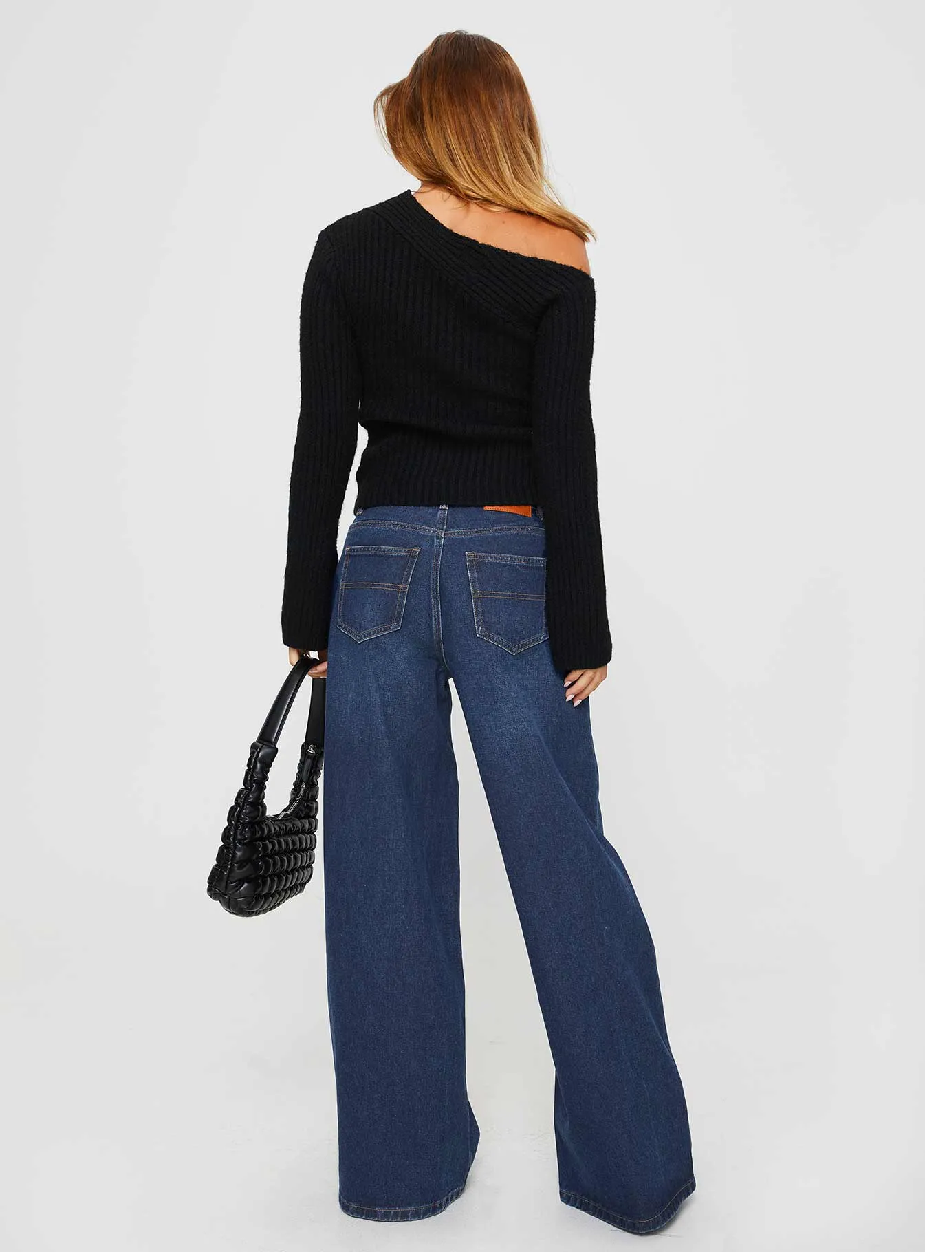 Naylor Wide Leg Jeans Mid Blue Denim Petite